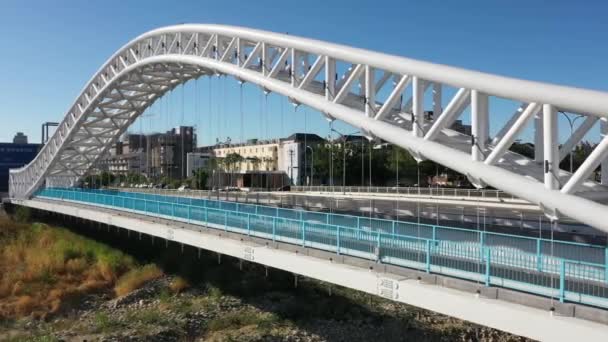 Taichung City 'deki modern köprü — Stok video