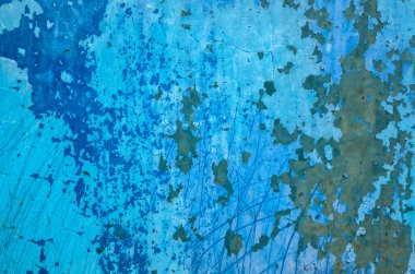 Paslı metal duvarın arkaplanı grunge tarzında