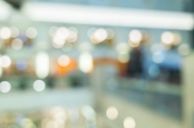 Alışveriş merkezinin soyut arkaplanı, odak derinliği