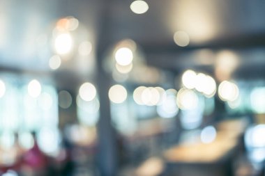 Kahve dükkanının soyut arka planı, odak derinliği