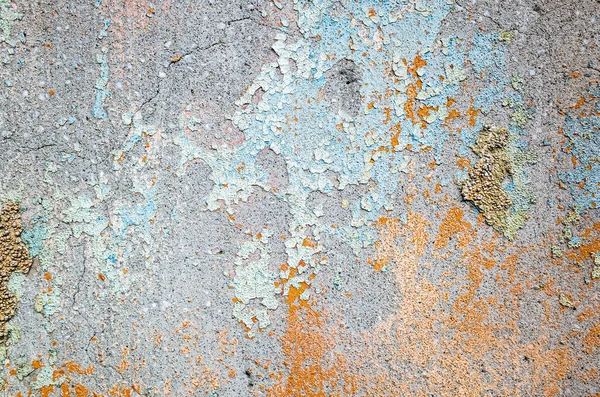 Background Cement Wall Colorful Dirty Cracked Texture — Stock Photo, Image