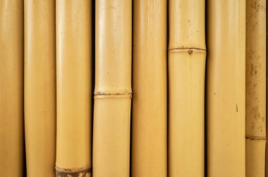 Kopyalama alanı olan sarı bambu zanaat arka planı ve hiç kimse