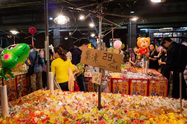 Taipei Taiwan Januari 2020 Marktplaats Van Dihua Street Chinees Nieuwjaar — Stockfoto