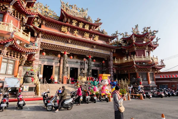 Nantou Taiwan Februar 2020 Puli Heng Gong Matsu Tempel Mit — Stockfoto