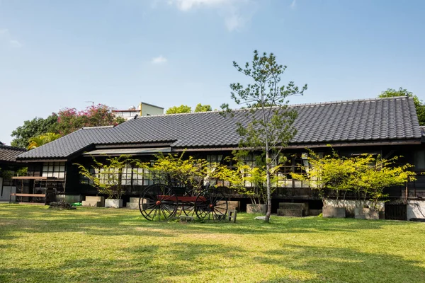 Chiayi Taiwan Feb 2020 Hinoki Village Park Met Oude Gebouwen — Stockfoto