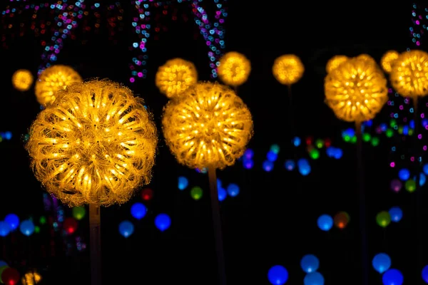 Yunlin Taiwan Feb 12Th 2020 Lantern Festival Lamps Hanging Street — Stock Photo, Image