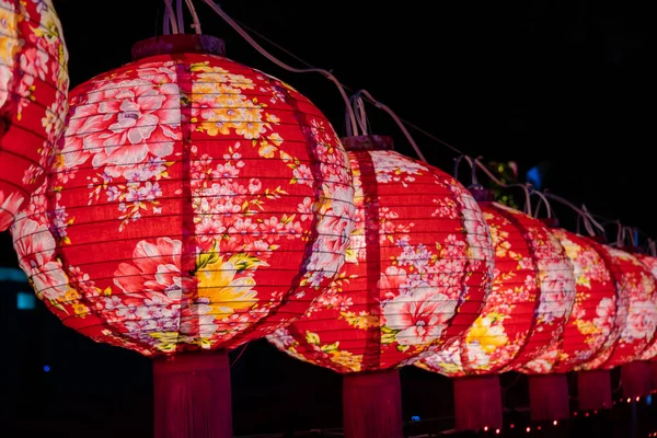 Taichung City Taiwan Fevereiro 2020 Festival Lanternas Com Turistas Lanternas — Fotografia de Stock