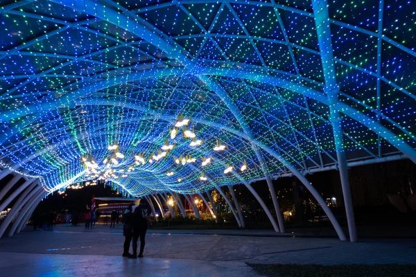 Taichung City Taiwan Febbraio 2020 Festival Delle Lanterne Con Turisti — Foto Stock