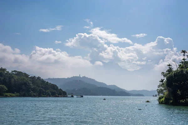 Знаменитая Достопримечательность Солнечное Озеро Посёлке Ючи Наньтоу Тайвань Азия — стоковое фото