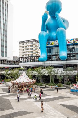 Taichung, Tayvan - 22 Haziran 2019 Dali Sanat Merkezi Plaza, Dali kasabası, Tayvan