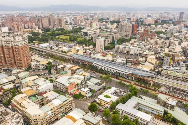 Taichung Taiwán Septiembre 2019 Paisaje Urbano Ciudad Taichung Con Rascacielos — Foto de Stock