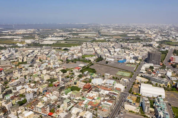 Lukang Taiwán Octubre 2019 Vista Aérea Del Paisaje Urbano Con —  Fotos de Stock