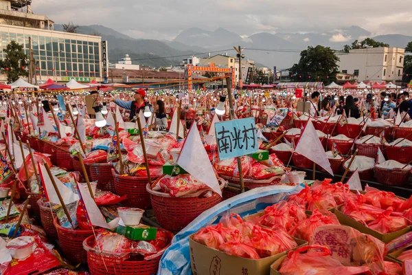 Nantou Taiwan December 2019 Shuili Taoïsme Carnaval Offer Worden Gehouden — Stockfoto