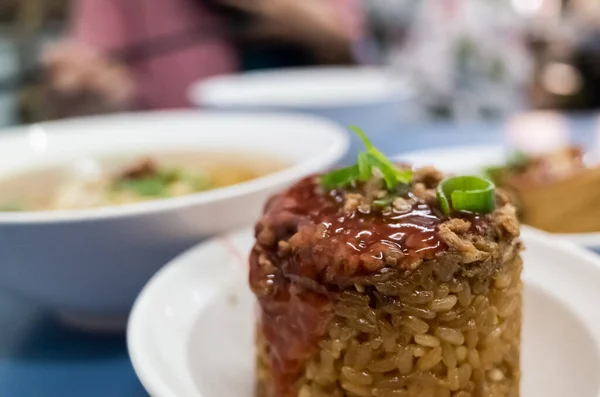 Berühmte Taiwanesische Snacks Aus Reisdosen Einem Restaurant — Stockfoto