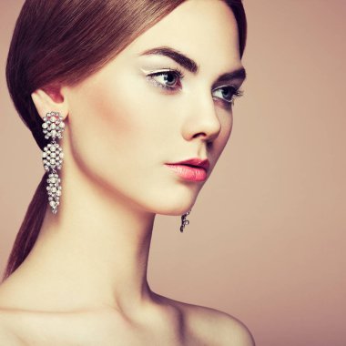 genç güzel kadın moda portre