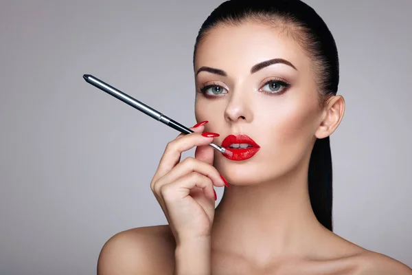 Mujer con maquillaje perfecto — Foto de Stock