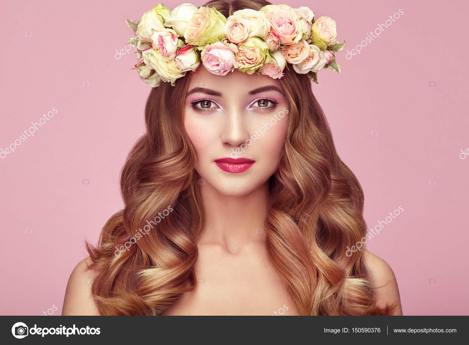 flower wreath head