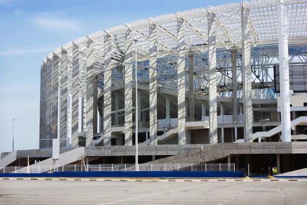 Construction of stadium in Nizhny Novgorod — Stock Photo, Image