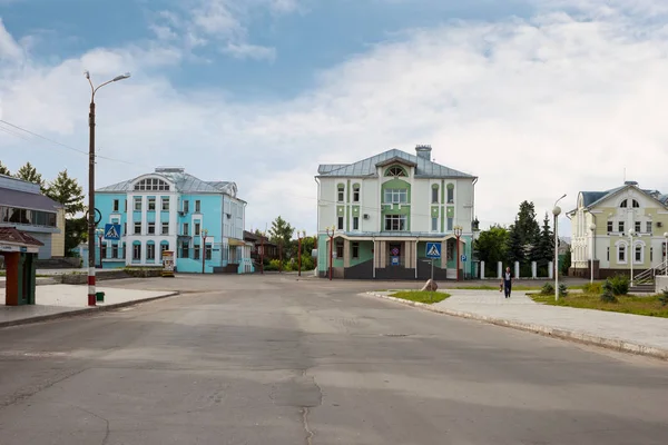 O centro da cidade provincial de Balakhna. Rússia — Fotografia de Stock