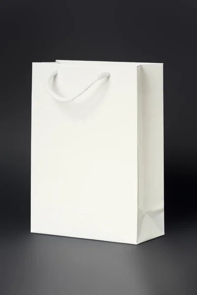 White shopping bag — Stock Photo, Image