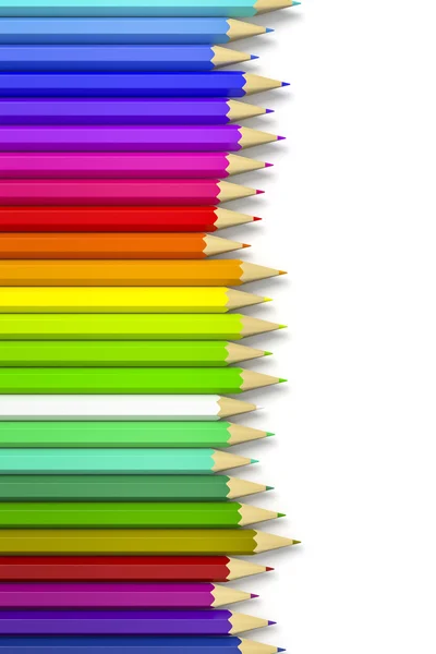 Színes ceruzák összetétele — Stock Fotó
