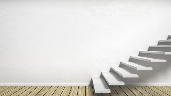 Ilustrasi ruang dengan tangga — Stok Foto