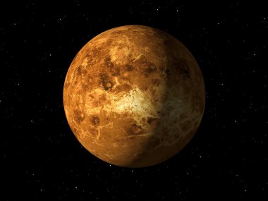 Planet Venus with NASA textures clipart
