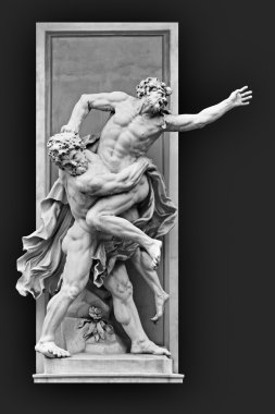 Herkül ve Antaeus heykeli 