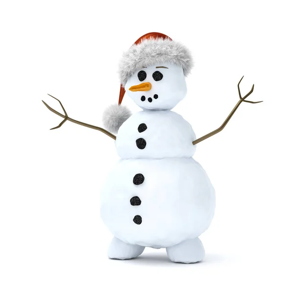 Cute snowman model — Stock Photo, Image