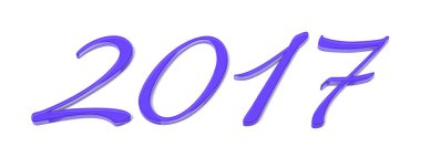 2017 yeni yıl işareti render