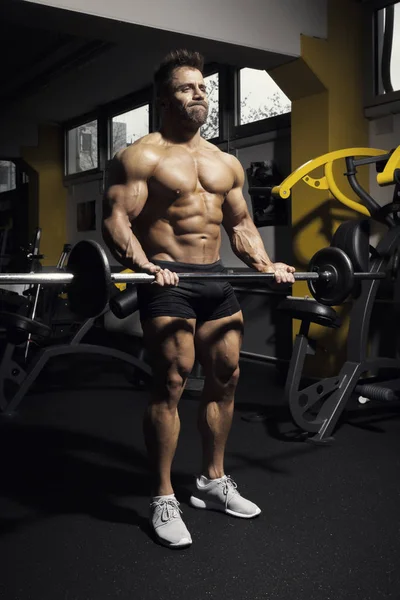 Stilig skäggiga bodybuilder — Stockfoto