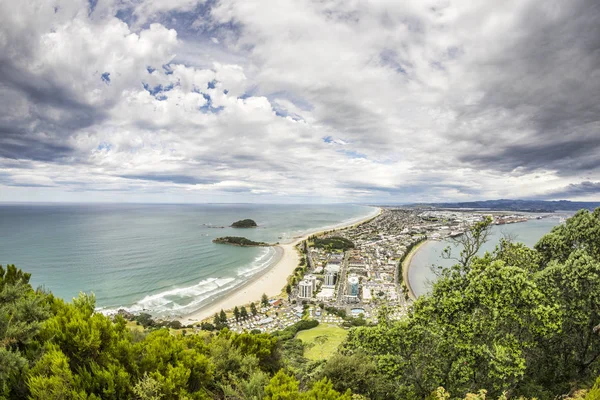 Bahía de Abundante vista desde el Monte Maunganui —  Fotos de Stock