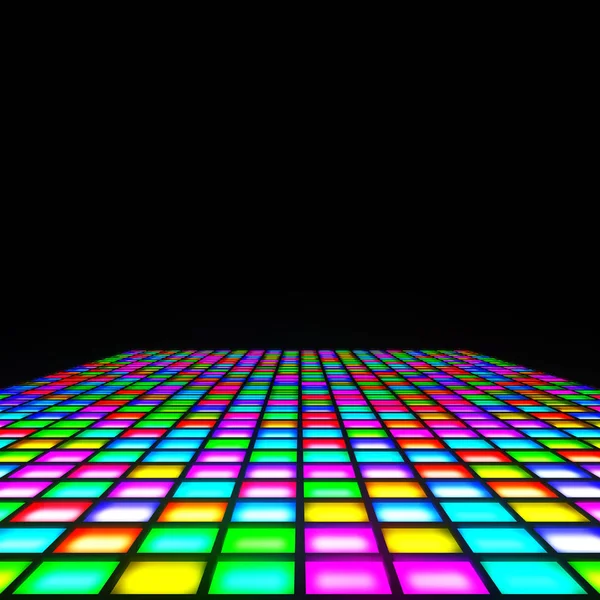 Multi színes fények padló — Stock Fotó
