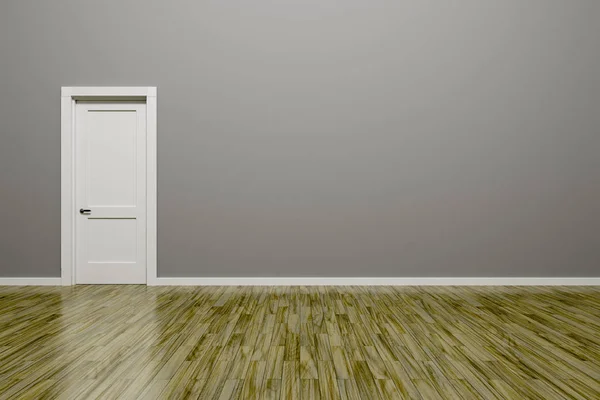 灰色の壁とドアの背景 — ストック写真