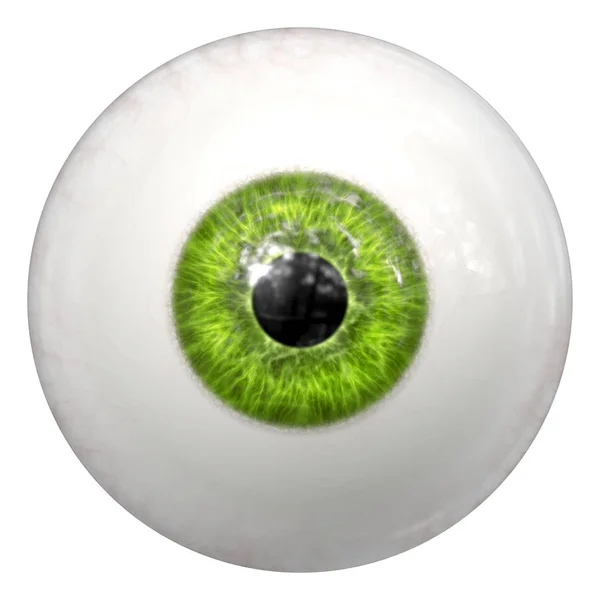 Boule d'oeil humain verte — Photo