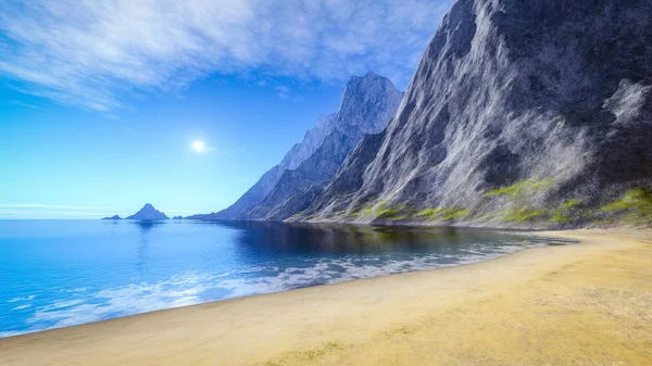 Schöner Sommerstrand — Stockfoto