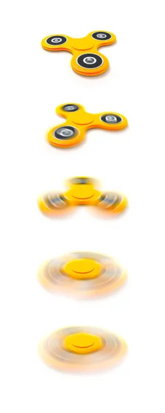 Um fidget spinner em movimento — Fotografia de Stock