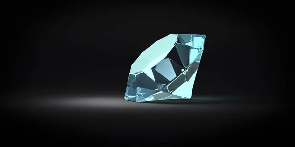 Reflective blue gemstone — Stock Photo, Image