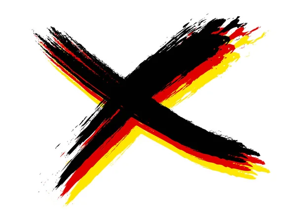 Cross german colors — Stock Photo, Image