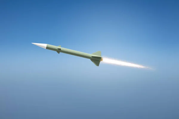 Bomba a razzo nucleare volante — Foto Stock