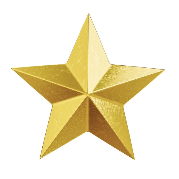 Shiny golden christmas star — Stock Photo, Image