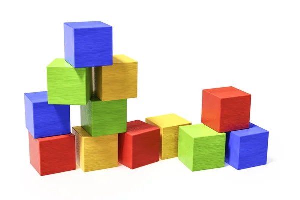 Some colorful building blocks — Stock Photo, Image