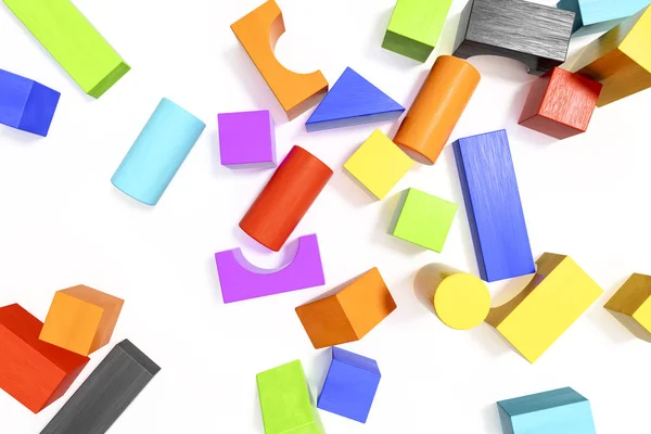 Some colorful building blocks — Stock Photo, Image