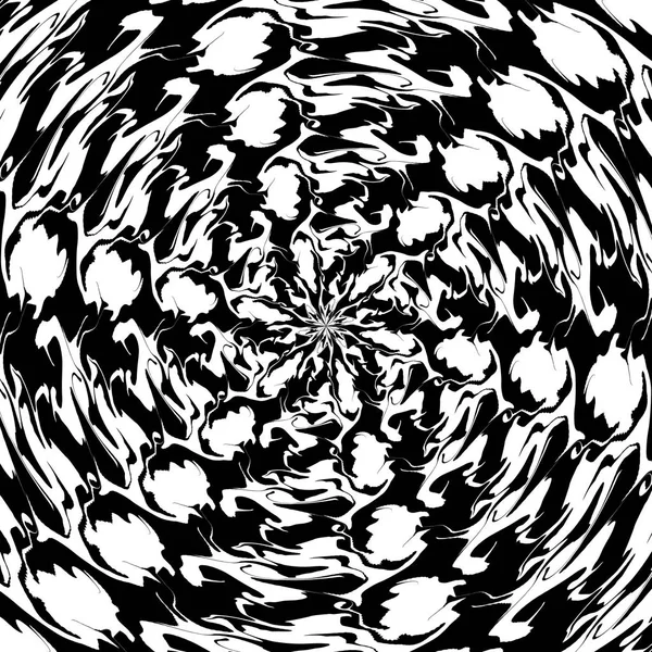 Черно-белый радиальный узор — стоковое фото