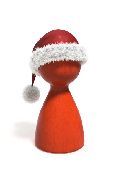 Красная рождественская пешка — стоковое фото