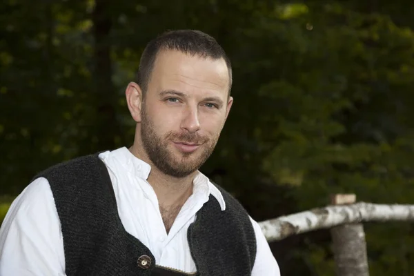 Man in Bavarian cloth — Stock Photo, Image