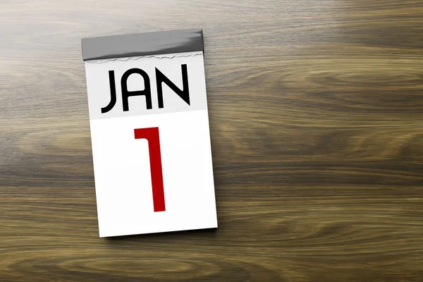 Illustratie Van Kalender Met Inscriptie Januari 2018 Jaar New Year — Stockfoto