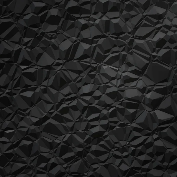 Black polygon background — Stock Photo, Image