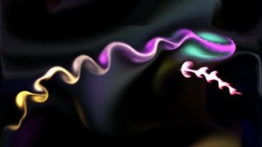 Sarı, pembe ve siyah turkuaz akan eğrisi