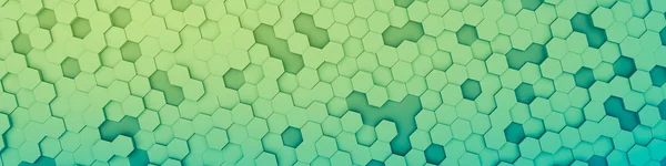 Illustration Green Hexagon Background — Stock Photo, Image
